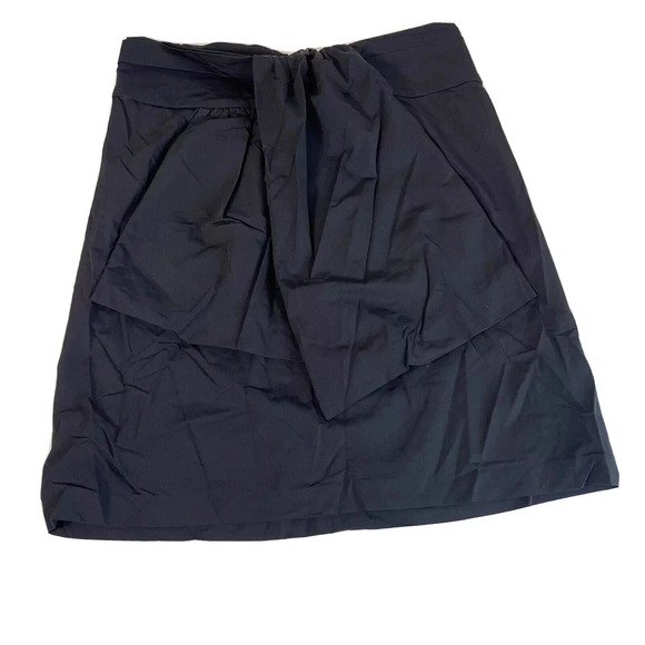 Vintage Diane von Furstenberg Mini A-line Skirt Womens Size 10 Black Bow 90s - Picture 2 of 7
